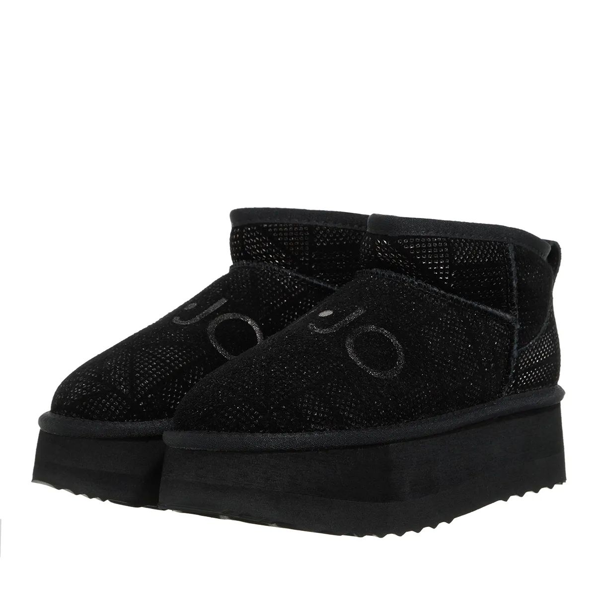 제인 앵클 부츠 스웨이드 블랙 LIU JO Jane 01 - Ankle Boot Perforated Cow Suede Black                        Stiefel A0492455