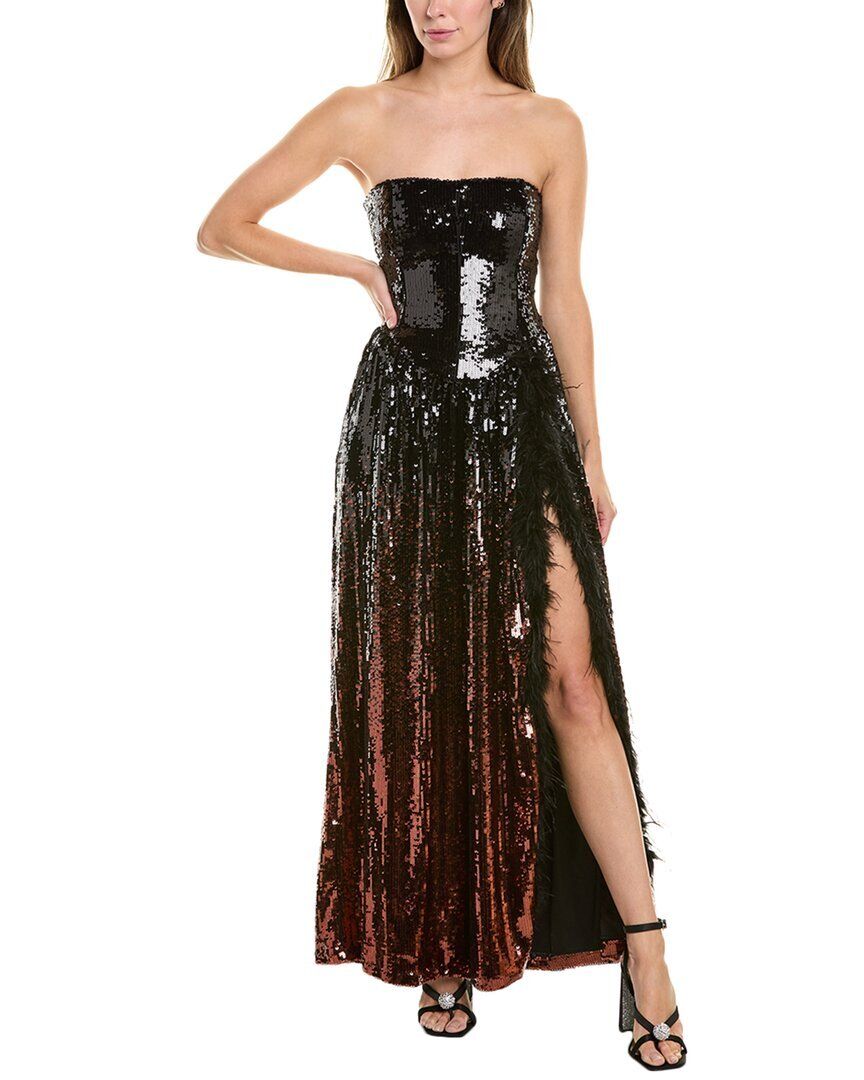 코르셋 드레스 WeWoreWhat Corset Feathered Gown 1411567940