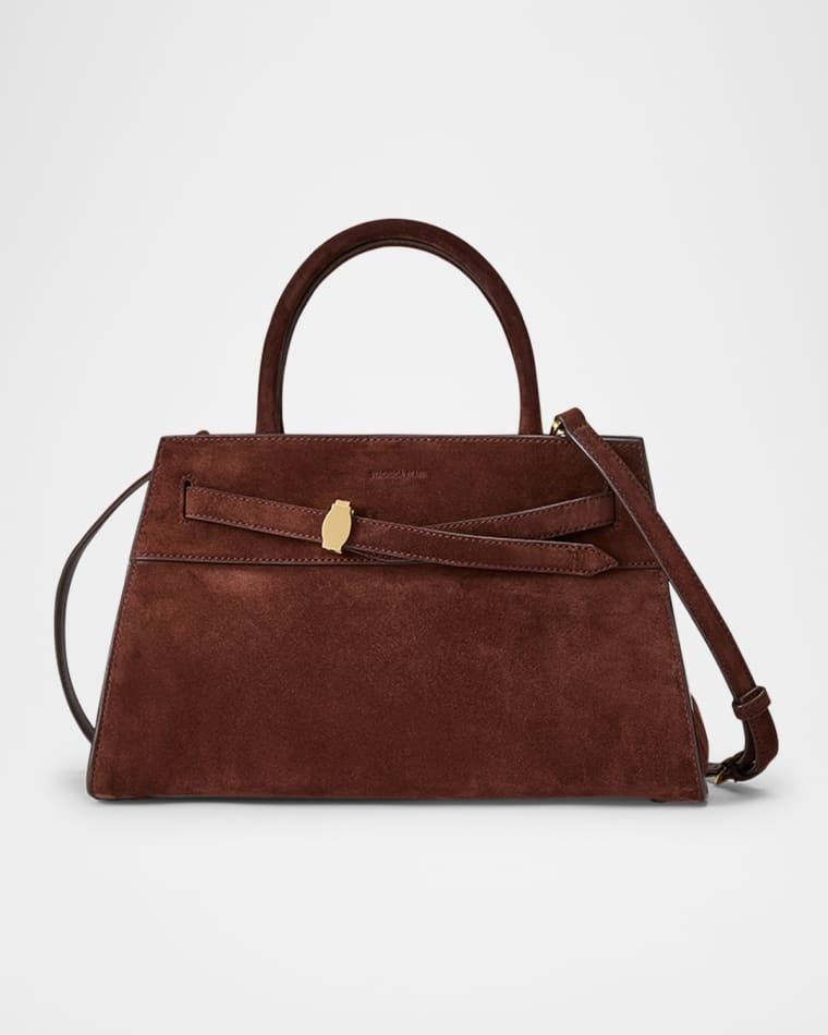 벨트 스웨이드 가방 Dash Belted Suede Top-Handle Bag prod275490699CHESTNUT