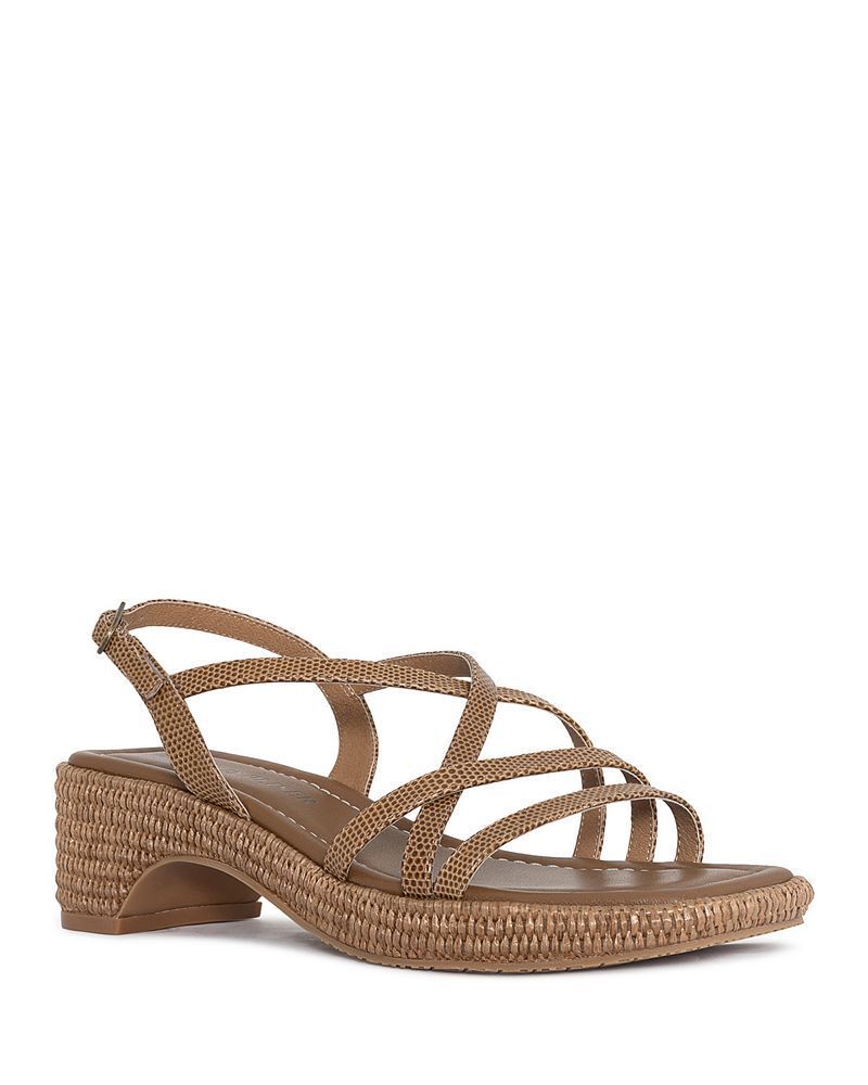 여성 슬립 에스파드류 하이 힐 샌들 Women's Slip On Strappy Espadrille High Heel Sandals 5058435