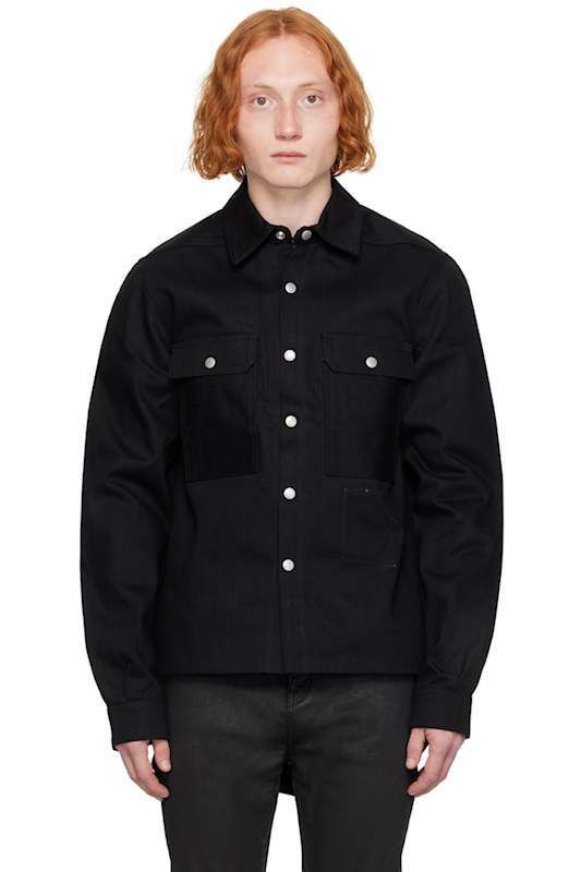 블랙 크롭 데님 자켓 Black Porterville Cropped Denim Jacket 16418381