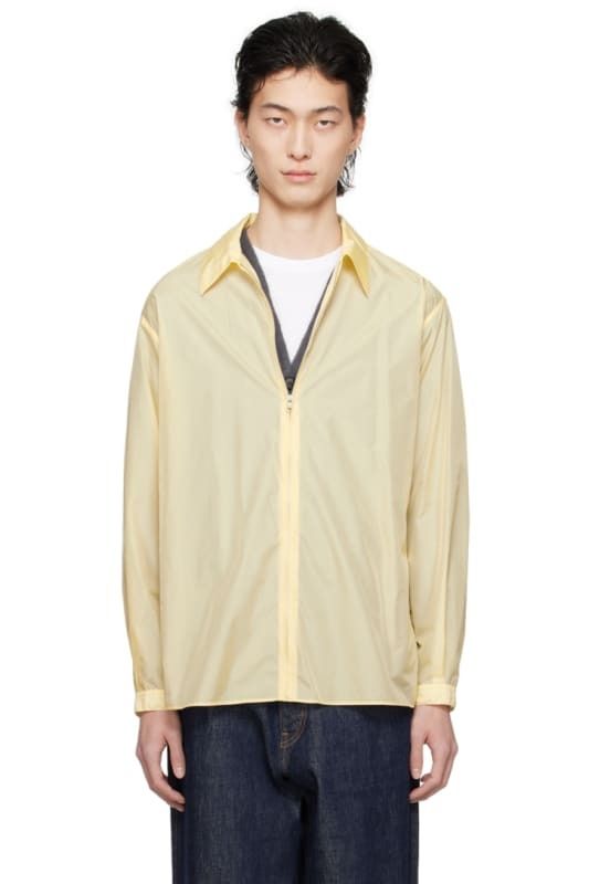 Auralee Cotton Mole Melton Hand Sewn Blouson - Brown