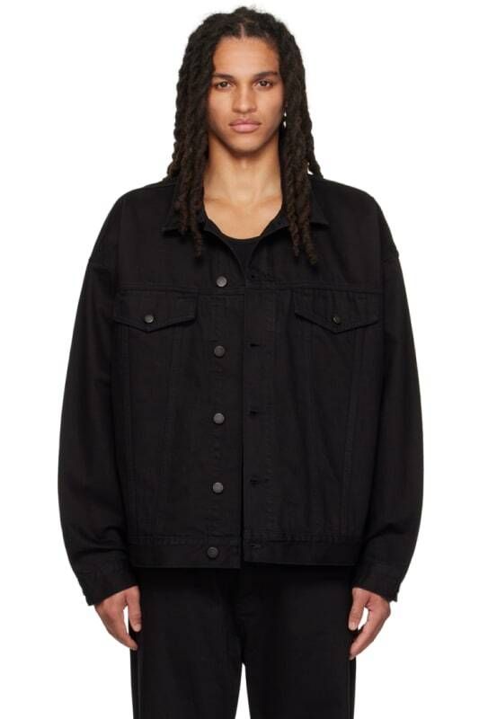 블랙 패치 데님 자켓 Black Patch Denim Jacket 12959871
