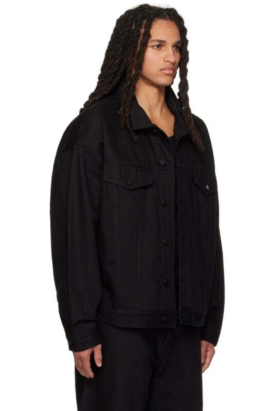 블랙 패치 데님 자켓 Black Patch Denim Jacket 12959871
