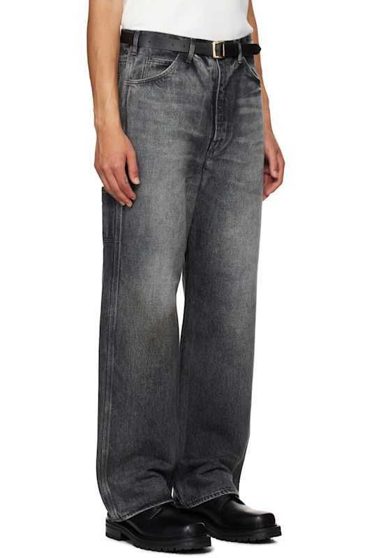 블랙 페인팅 데님 Black Selvedge Faded Heavy Painter Jeans 16335331