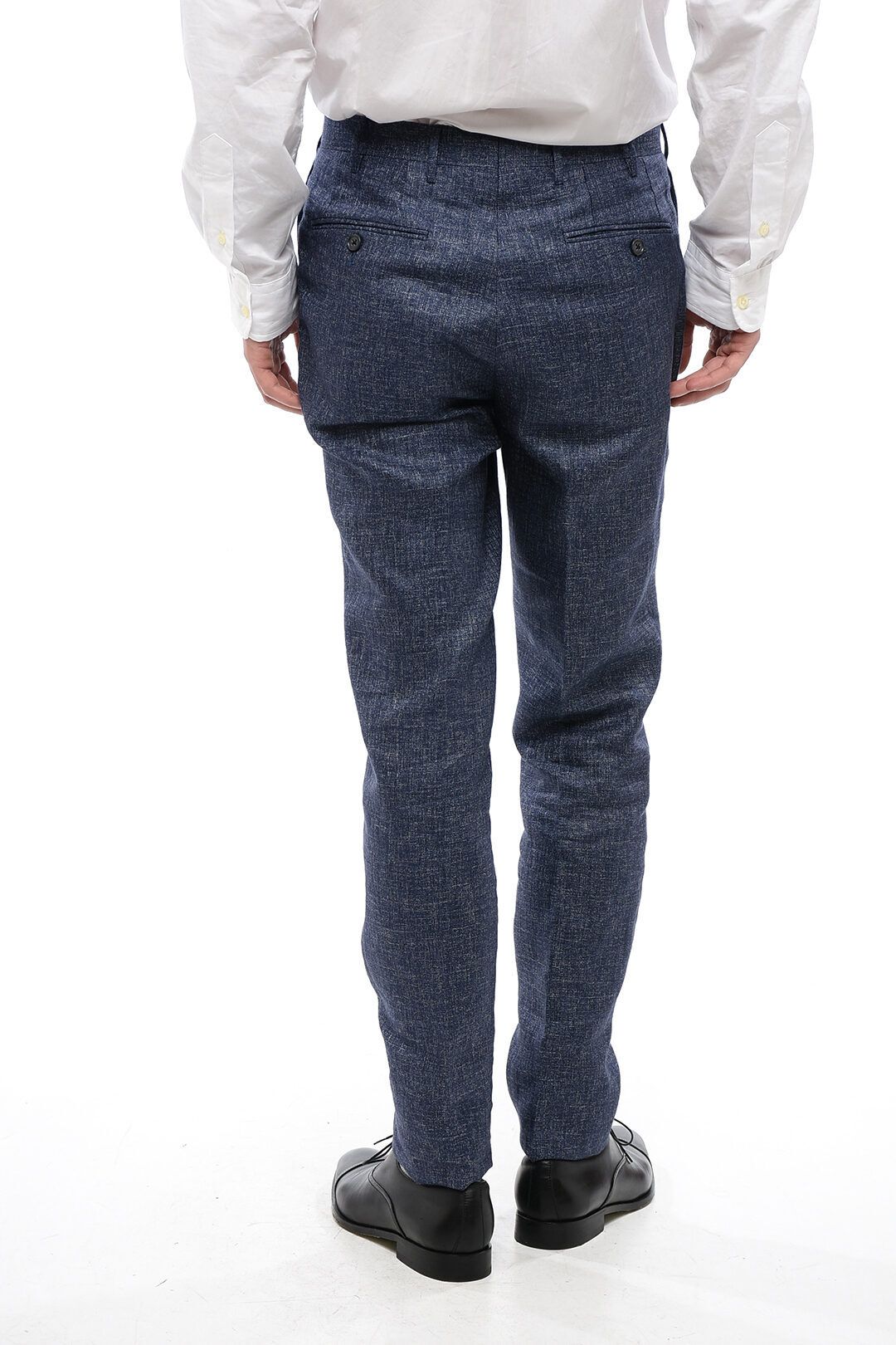 cc 컬렉션 레귤러 핏 린넨 블렌드 치노 팬츠 CC COLLECTION Regular Fit Linen Blend Chino Pants 619170