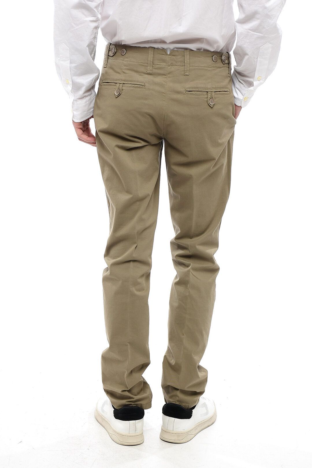 코튼 블렌드 팬츠 벨트 ID Cotton Blend Chinos Pants with Belt Loops 618645