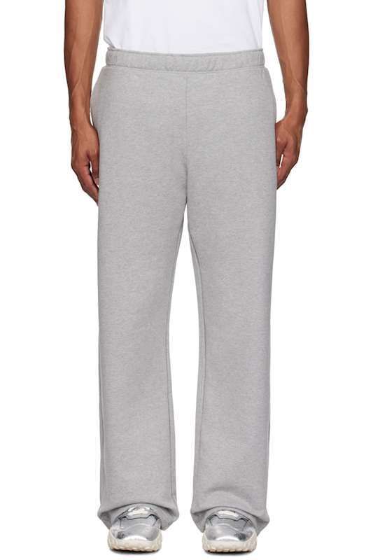 그레이 문 로고 플리스 스웨트팬츠 Gray Moon Logo Fleece Sweatpants 16245811