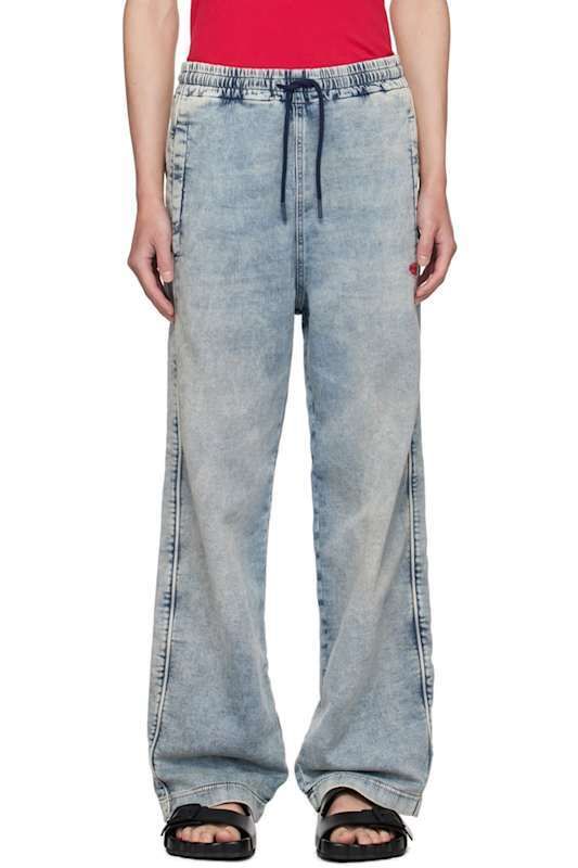 블루 데님 트랙 팬츠 Blue D-Martians Denim Track Pants 16035631