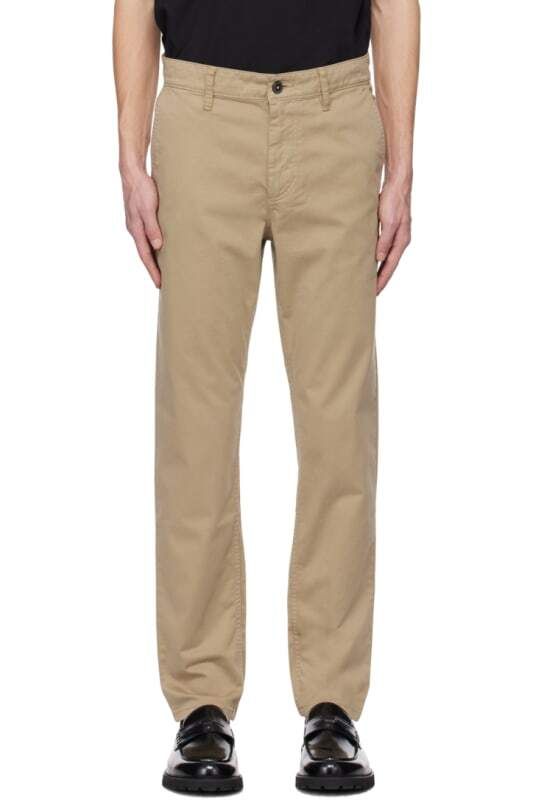 베이지 테이퍼드 핏 바지 Beige Tapered-Fit Trousers 14504501
