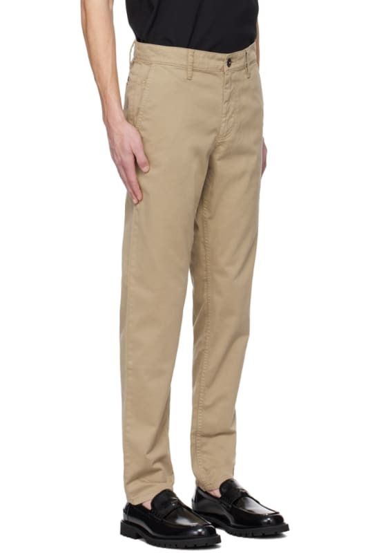 베이지 테이퍼드 핏 바지 Beige Tapered-Fit Trousers 14504501
