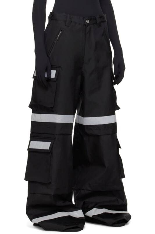 블랙 카고 팬츠 Black Security Workwear Cargo Pants 15311031