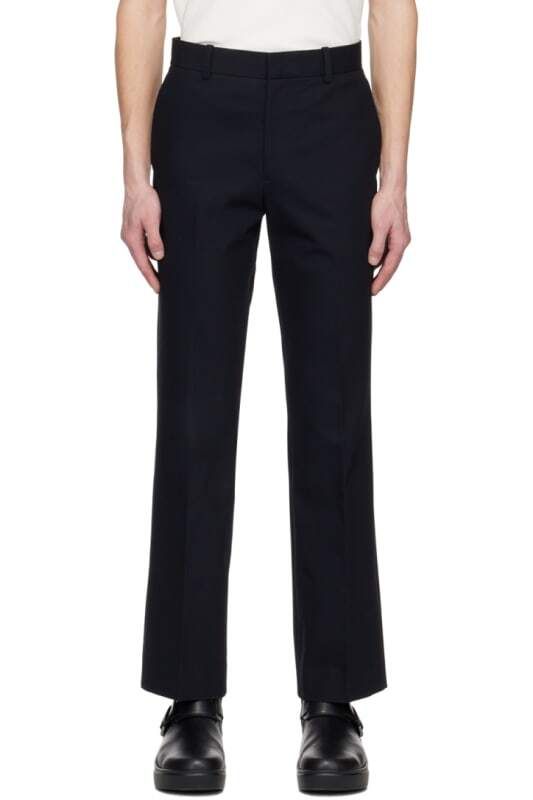네이비 스트레이트 바지 Navy Straight Trousers 12257541