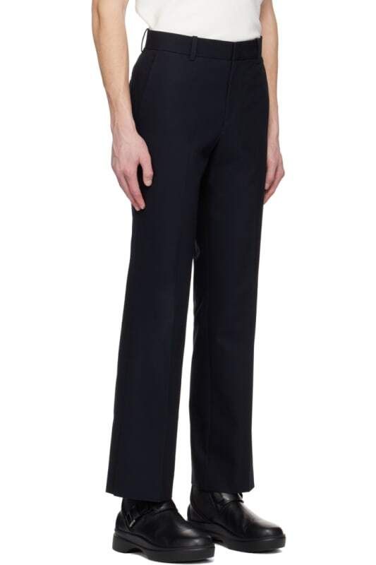 네이비 스트레이트 바지 Navy Straight Trousers 12257541