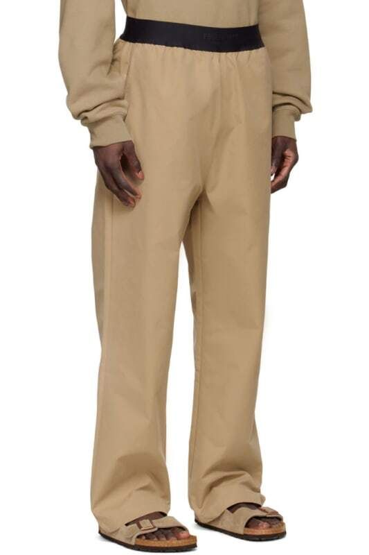 코튼 라운지 팬츠 Tan Cotton Lounge Pants 9323441