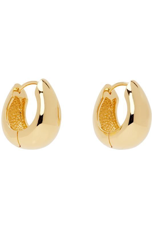 골드 후프 링 귀걸이 Gold Hinged Hoop Earrings 16102561