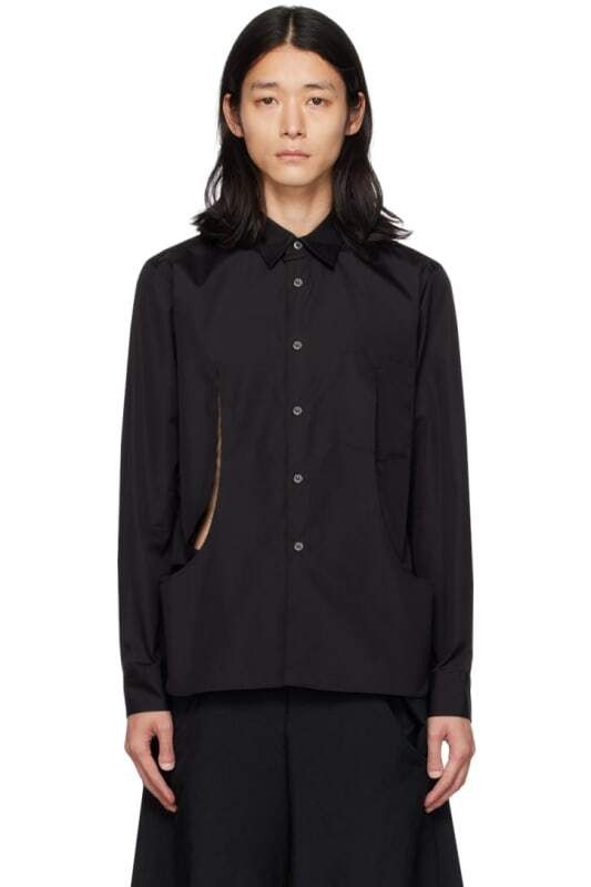 블랙 셔츠 Black Cutout Shirt 13016621