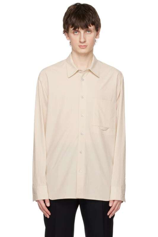 베이지 자수 셔츠 Beige Embroidered Shirt 12256851