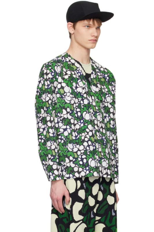 그린 프린팅 셔츠 Green Printed Shirt 12296061