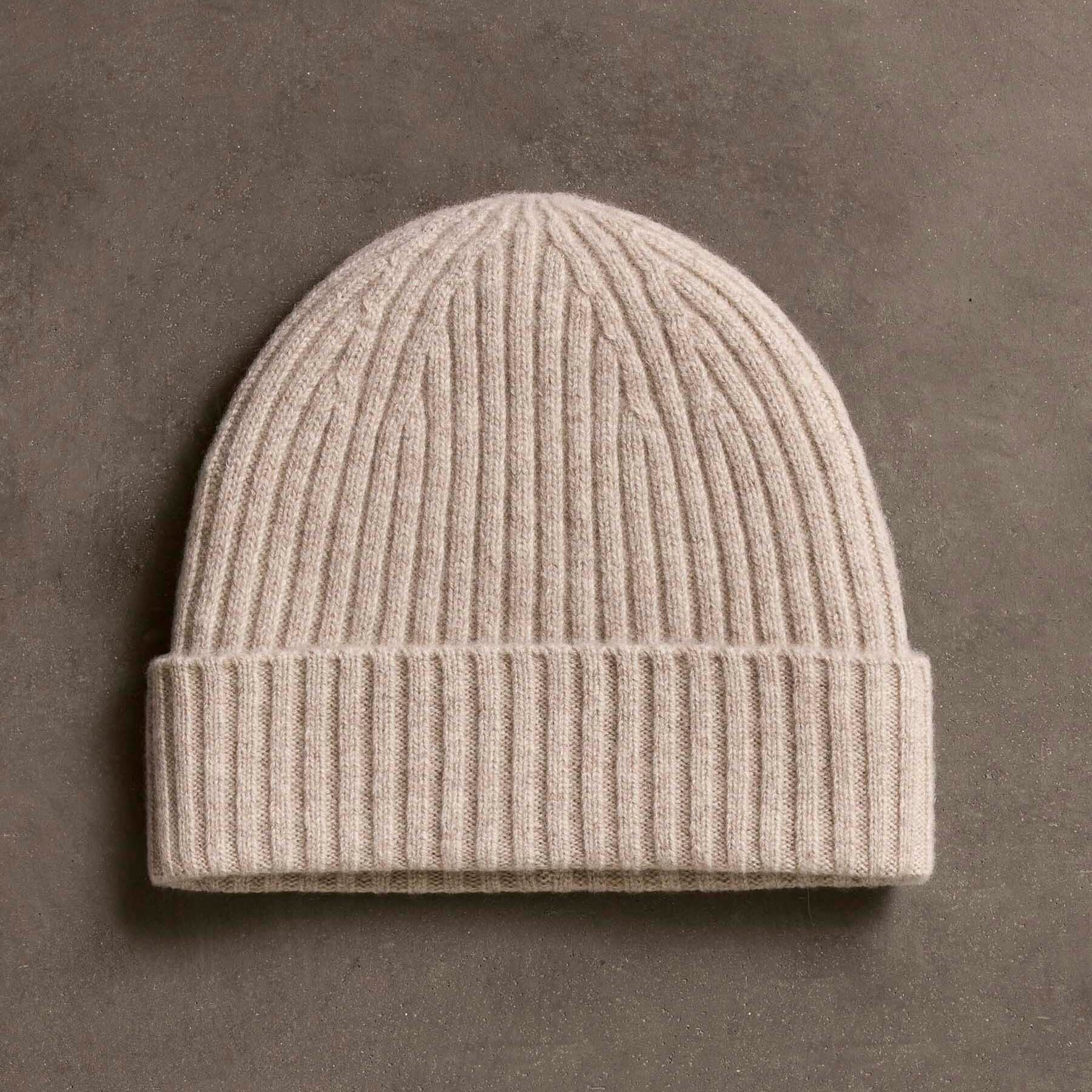 리사이클 캐시미어 비니 스톤 Recycled Cashmere Ribbed Beanie - Stone ARBC0631 STONE