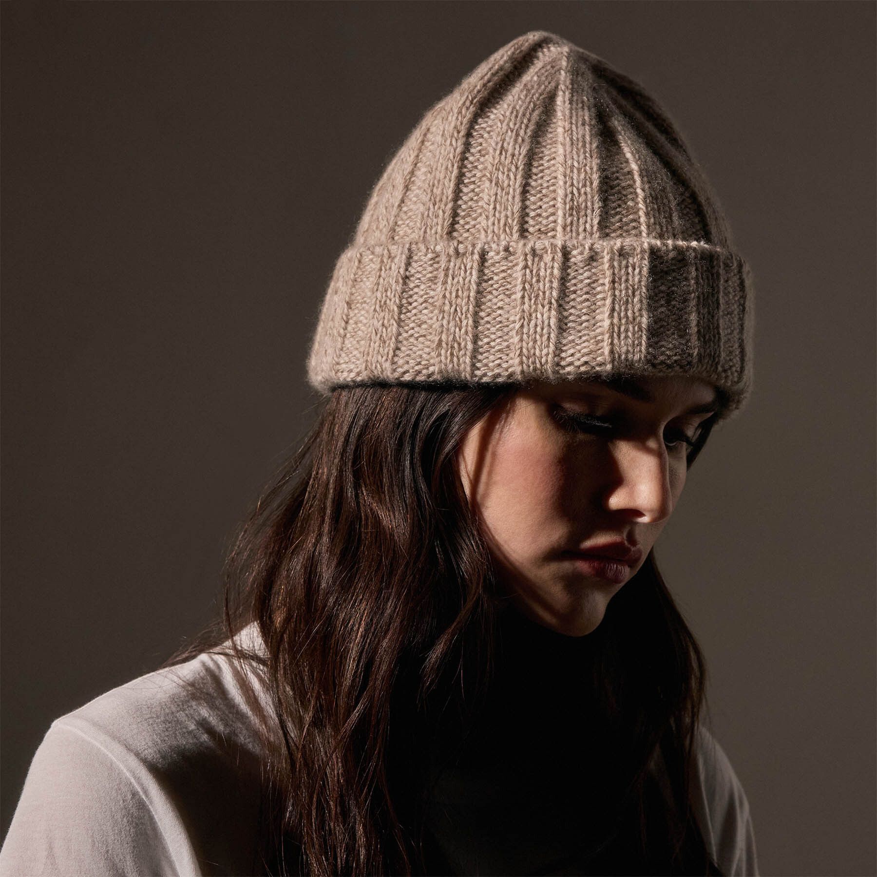 캐시미어 비니 스톤 Cashmere Marled Beanie - Stone Marl ARBC0632 STONE MARL