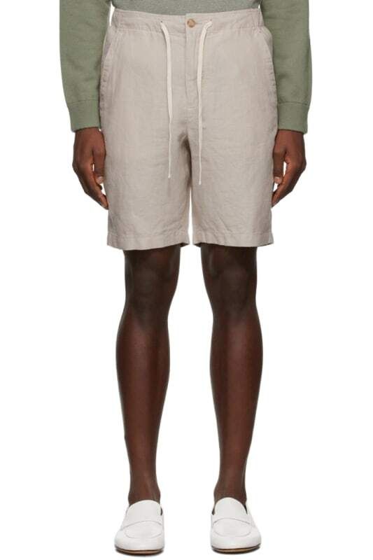 베이지 경량 헴프 바지 Beige Lightweight Hemp Shorts 9548361