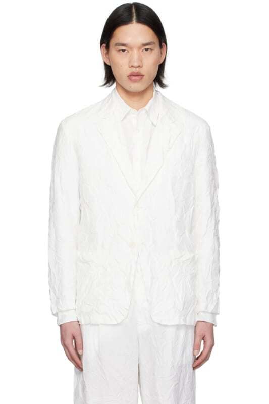 화이트 블레이저 White Finx Blazer 15260061