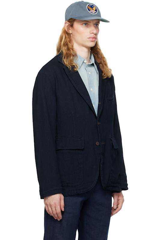 네이비 헤링본 스포츠 블레이저 Navy Unconstructed Herringbone Sport Blazer 15505441