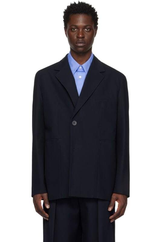 네이비 블레이저 Navy Single Blazer 12139451