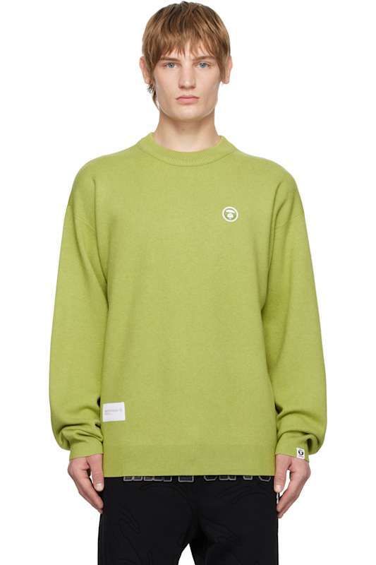 베이프(BAPE) | 블랙 로고 패치 크루넥 스웻셔츠 Black Logo Patch Crewneck Sweatshirt 17449291 | 트렌비