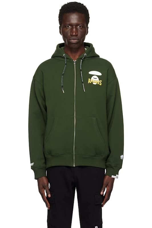 그린 베이직  집업 업 후디 Green Basic Zip Up Hoodie 16086071