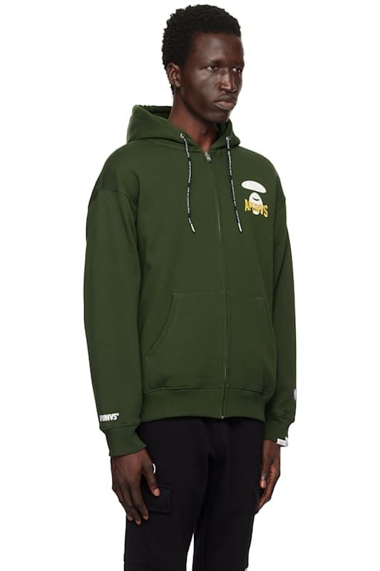 그린 베이직  집업 업 후디 Green Basic Zip Up Hoodie 16086071