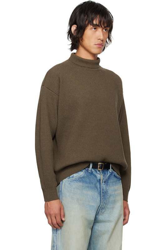 브라운 수퍼 울 터틀넥 Brown Super Fine Wool Turtleneck 16335191