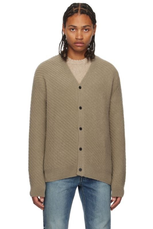 가디건 Tan Slash Cardigan 14007031