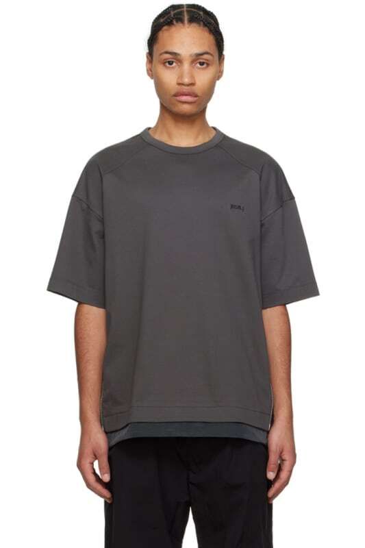 그레이 사이드 집업 티셔츠 Gray Side Zip T-Shirt 14558691