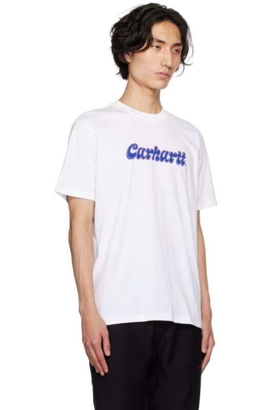 화이트 티셔츠 White Liquid Script T-Shirt 13193821