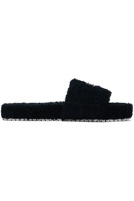 블랙 로고 샌들 Black Logo Sandals 12267531