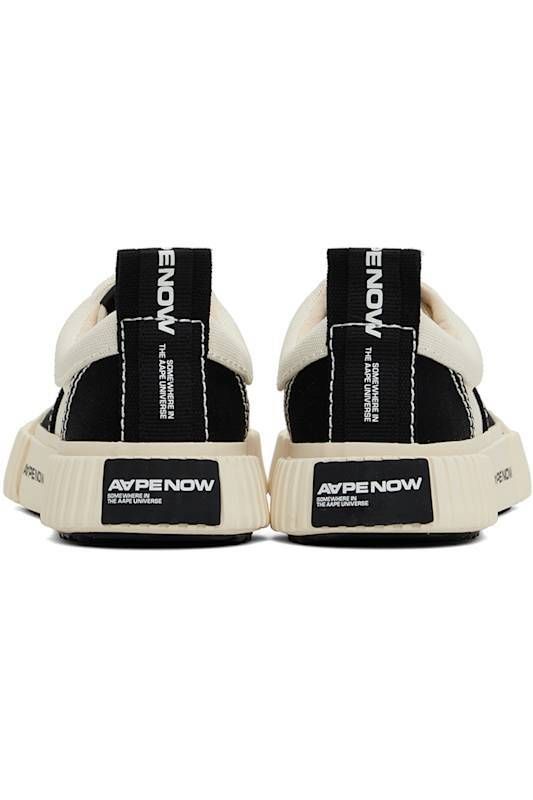 블랙 오프화이트 로우 스니커즈 Black & Off-White AAPENOW Galaxy Low-Top Sneakers 15950311