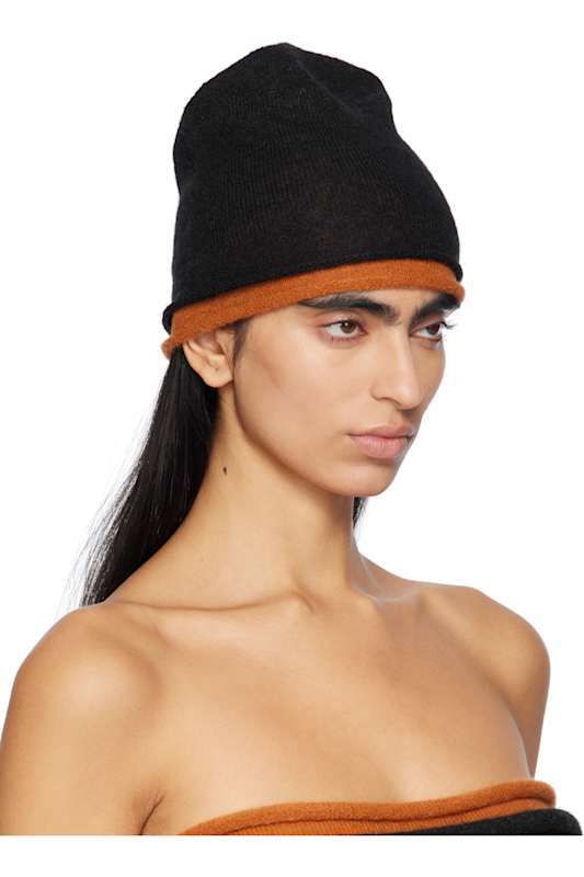 블랙 오렌지 비니 Black & Orange Interplay Beanie 16594961