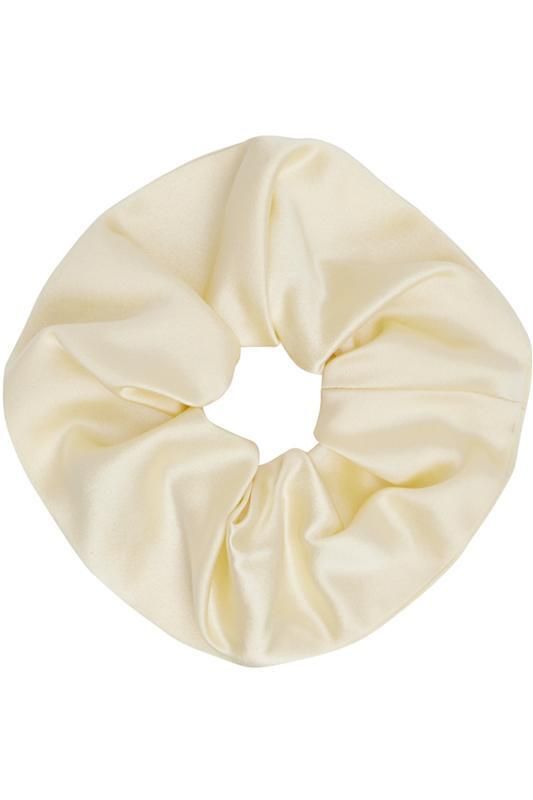 오프화이트 실크 헤어밴드 Off-White Elegant Silk Scrunchie 16102771