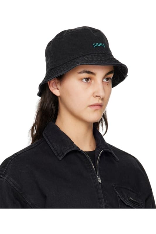 블랙 데님 버킷 모자 Black Faded Denim Bucket Hat 11959921