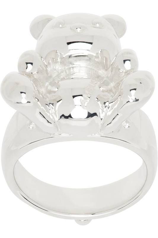 실버 테디 베어 반지 Silver Inflated Teddy Bear Ring 16124971