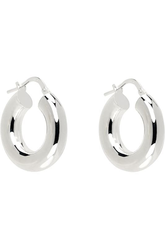 실버 애브리데이 후프 링 귀걸이 Silver Tiny Everyday Hoop Earrings 17118331