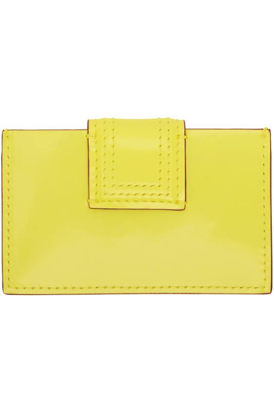 옐로우 카드 홀더 Yellow La Casa 'Le porte-carte Bambino' Card Holder 16148751