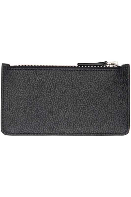 블랙 가죽 카드 홀더 Black Leather 'Marni' Mending Card Holder 16008151