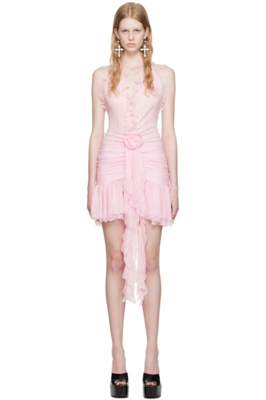 핑크 로즈 Pink 3D Rose Minidress 12966871