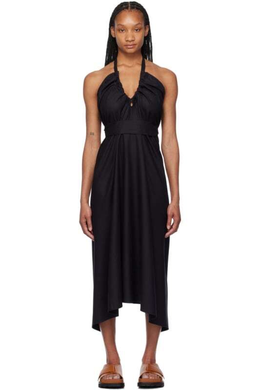 블랙 맥시 드레스 Black Node Maxi Dress 15681671