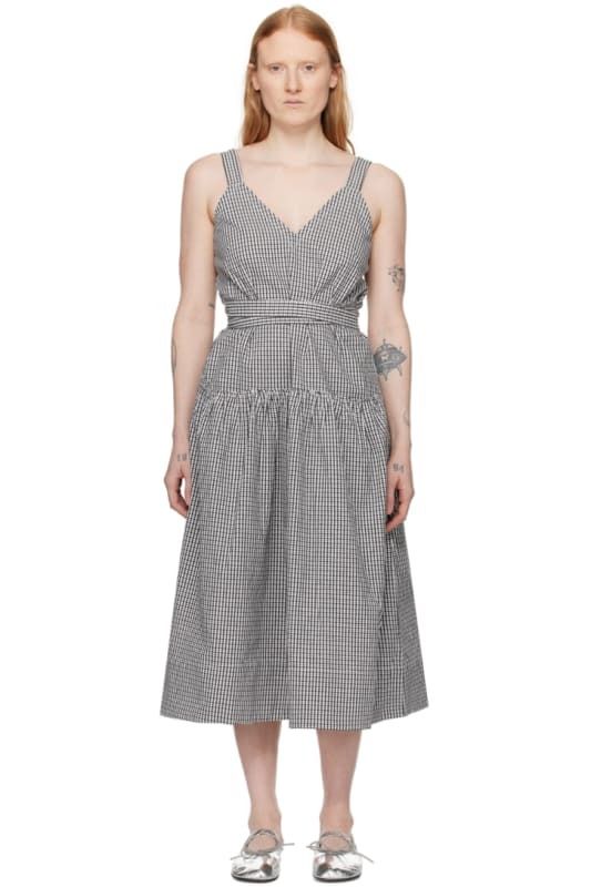 블랙 오프화이트 화이트 라벨 미디 드레스 Black & Off-White Proenza Schouler White Label Sasha Midi Dress 15538021