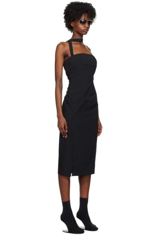 블랙 미디 드레스 Black Midi Dress 12869481