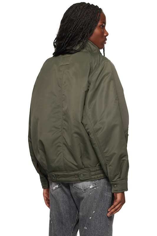 R13(R13) | 카키 봄버 자켓 Khaki Ribbed Flight Bomber Jacket R13(R13) | 카키 봄버 자켓 Khaki Ribbed Flight Bomber Jacket